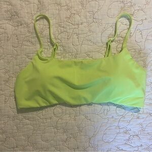 Athleta Scoop Bikini Top A-C Medium | Neon Green